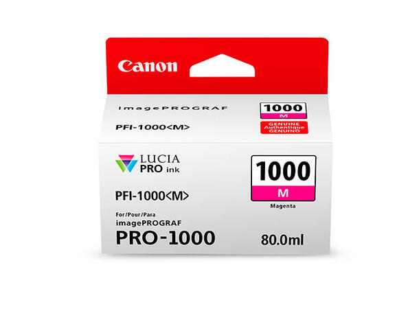 Canon Blekk LUCIA PFI-1000M Magenta Til Canon ImagePrograf Pro-1000 80ml